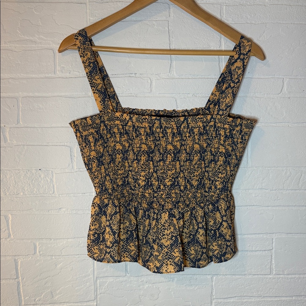 BCBG Sleeveless Snake Print Women's Top